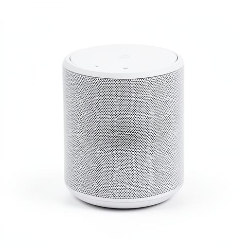 A white cylindrical sound machine